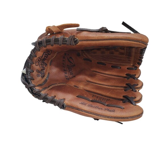 Rawlings P12BF 12" Brown Leather Baseball Glove for Right Handed Thrower RHT - Picture 6 of 10
